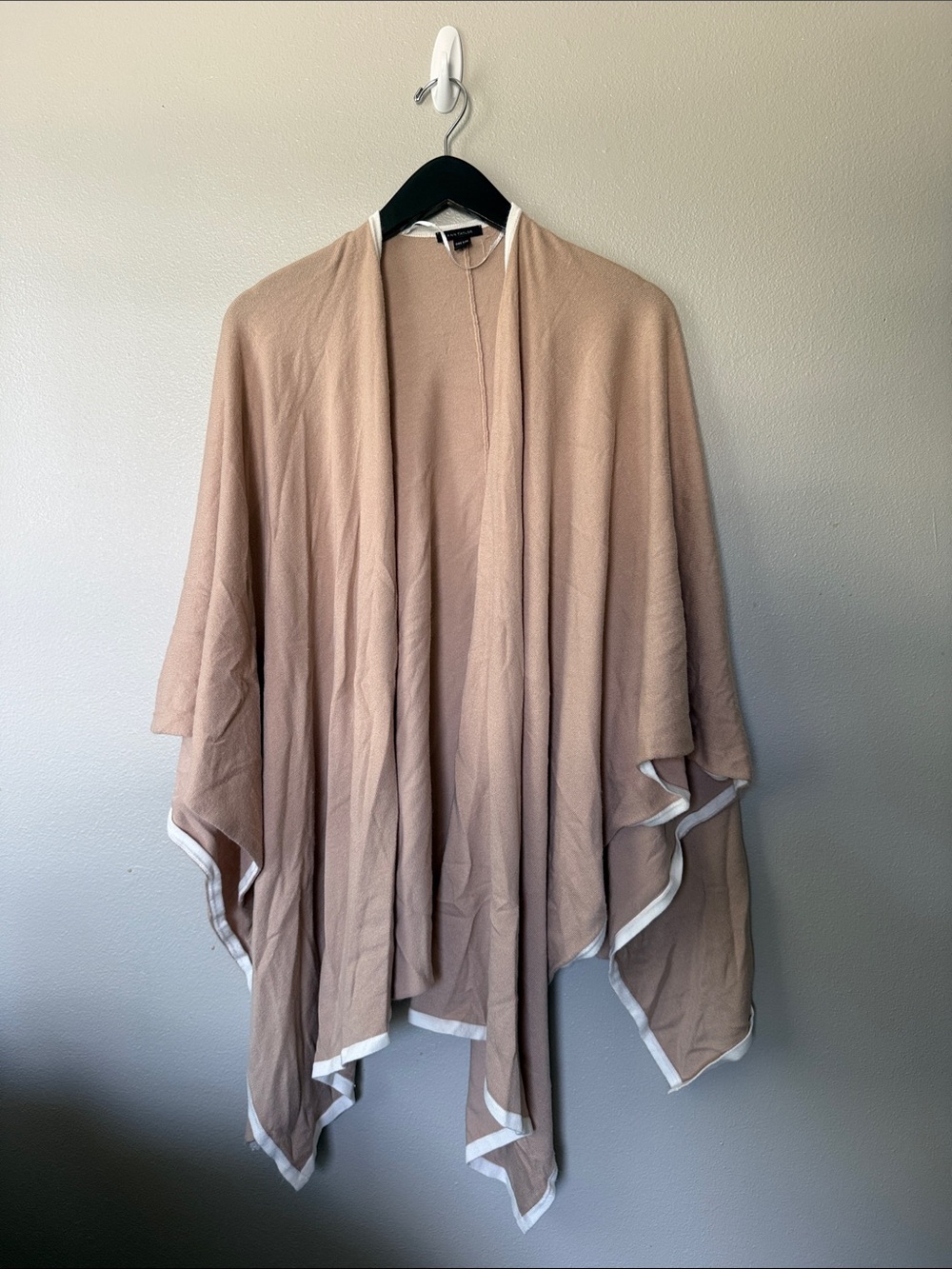 Ann Taylor Women’s Wrap Cardigan Shawl Cream Tan One Size